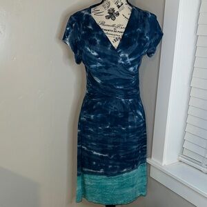 Athleta Tie-Dye Wrap Dress